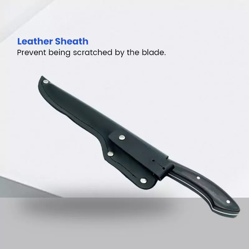 6 inch Flexible Fillet Knife with Leather sheath