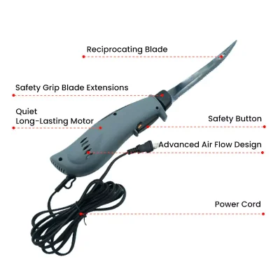 8-inch TiCN blade electric fillet knife product structure