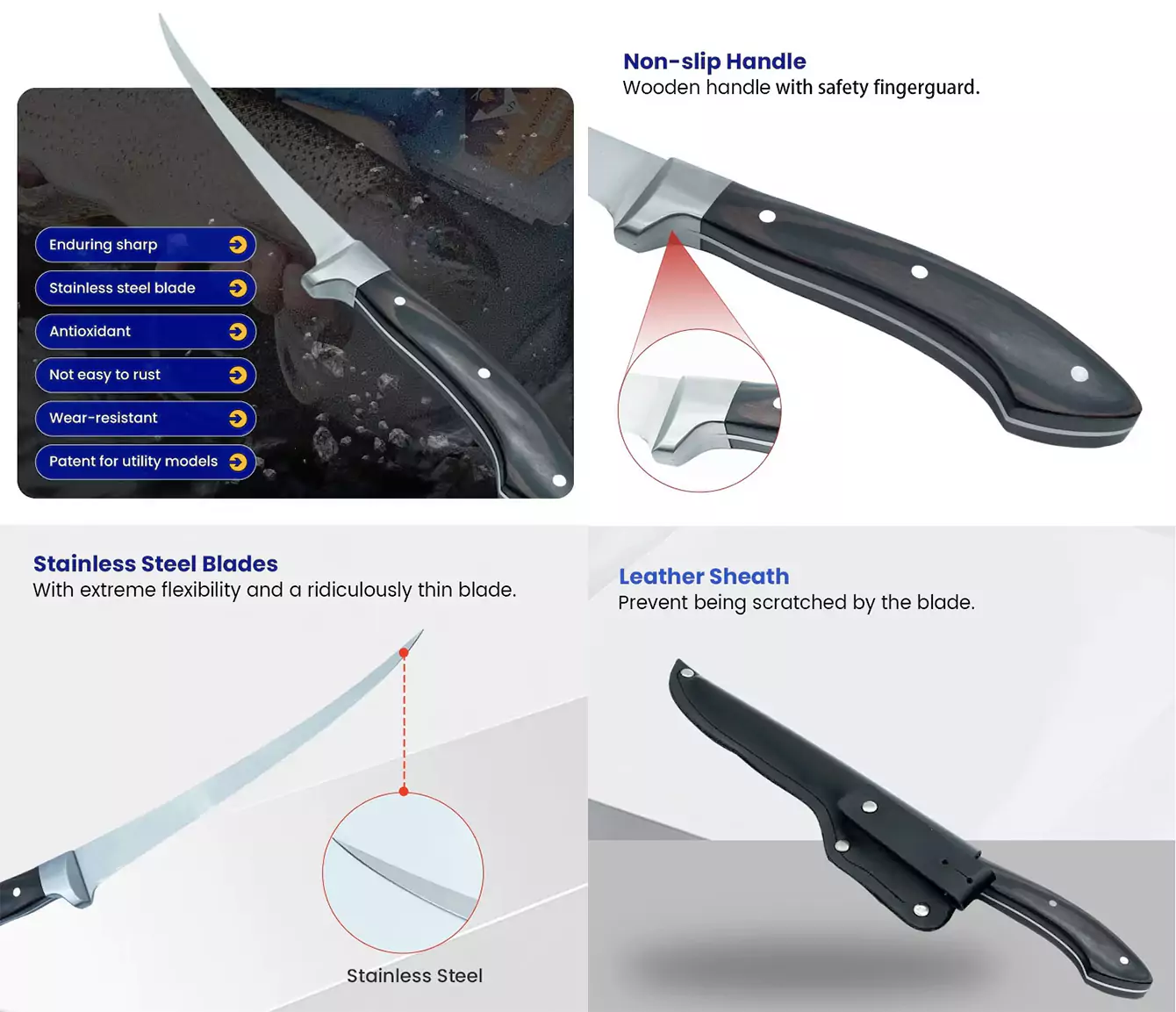 Advantages of the 6-inch Flexible Fillet Knife