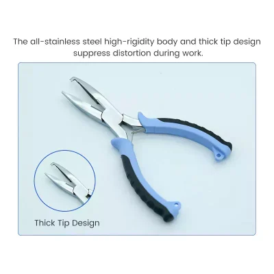 Thick Tip Design of 6 Inch Split Ring Pliers