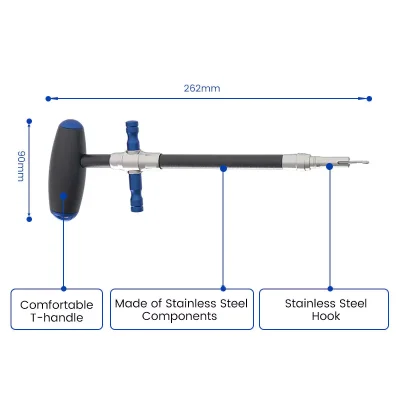 10 Inch Aluminum Fish Hook Remover Product size