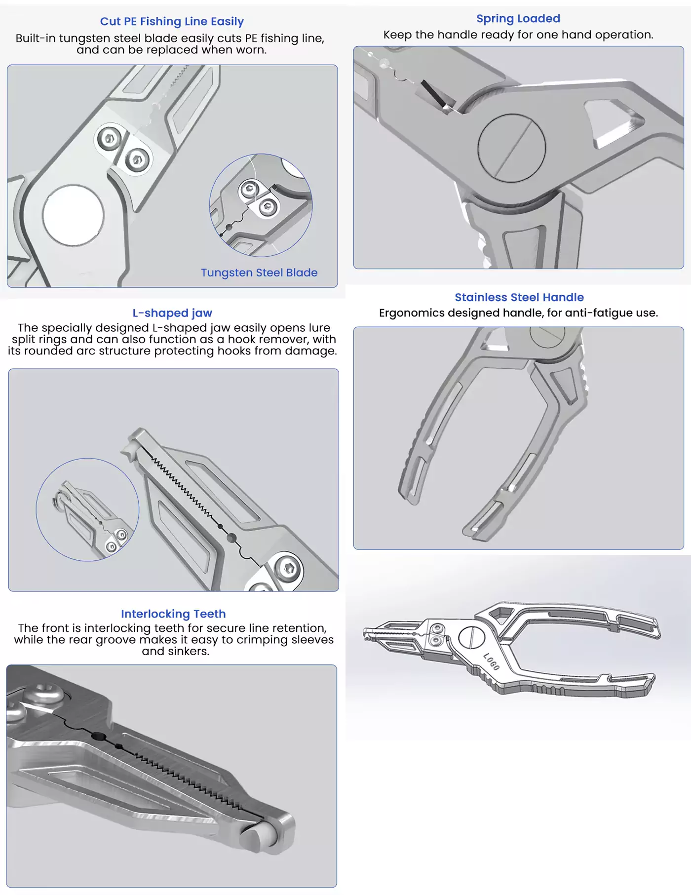 Advantages of 6.3 inch Stainless Steel Saltwater Fishing Pliers