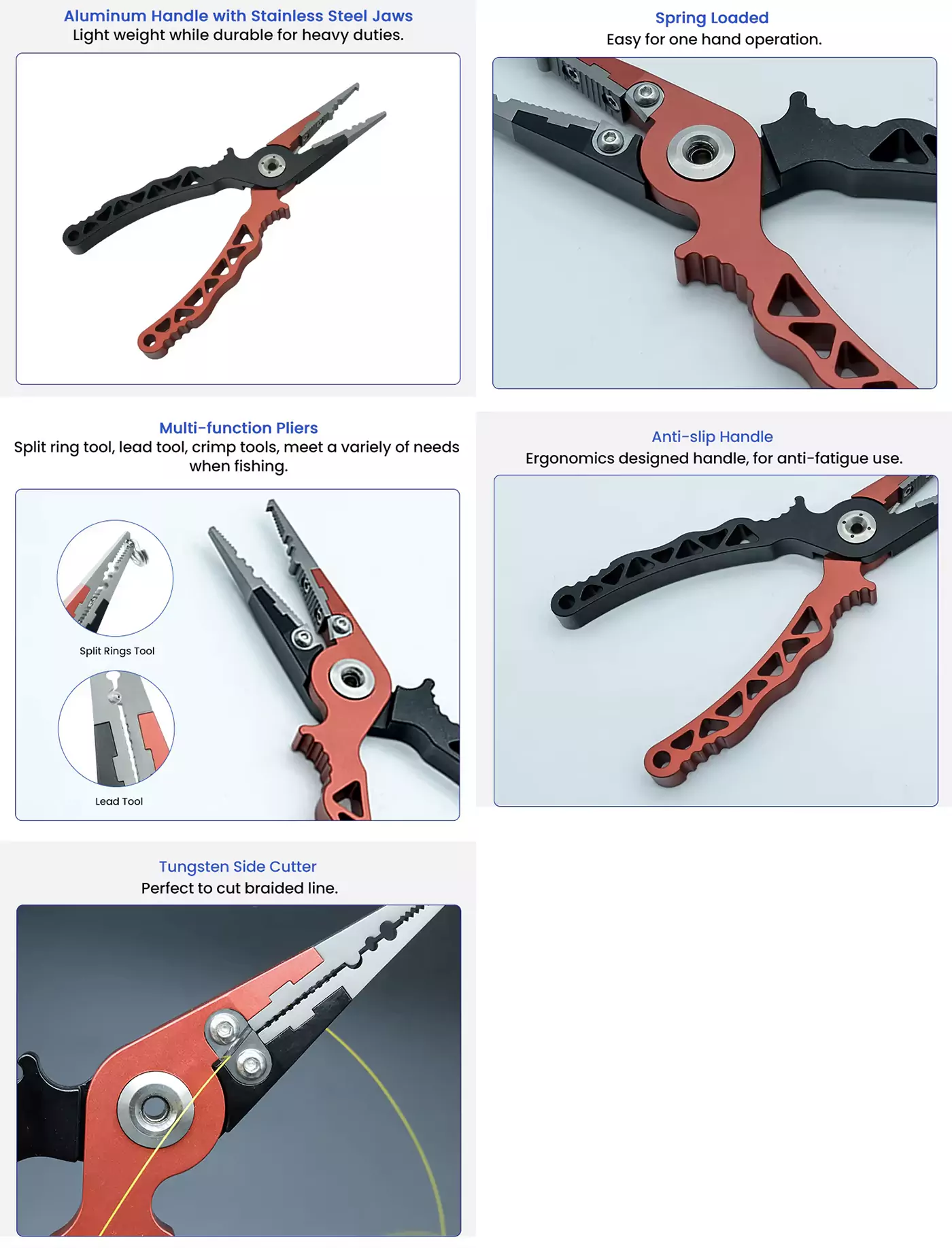 Advantages of 7-inch Aluminum Fishing Pliers