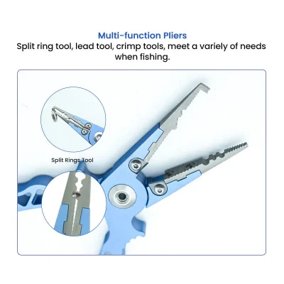 Multi-function Pliers of 7 inch Titanium Fishing Pliers