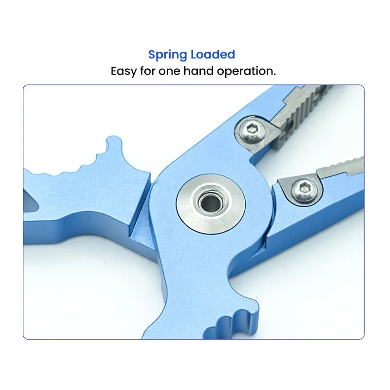 Spring Loaded of 7 inch Titanium Fishing Pliers