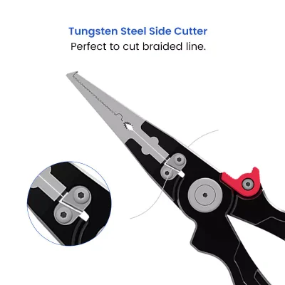 150g Aluminum Split Ring Pliers with Tungsten Steel Side Cutter