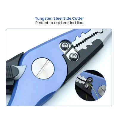 7 Inch Aluminium Split Ring Pliers Tungsten Steel Side Cutter