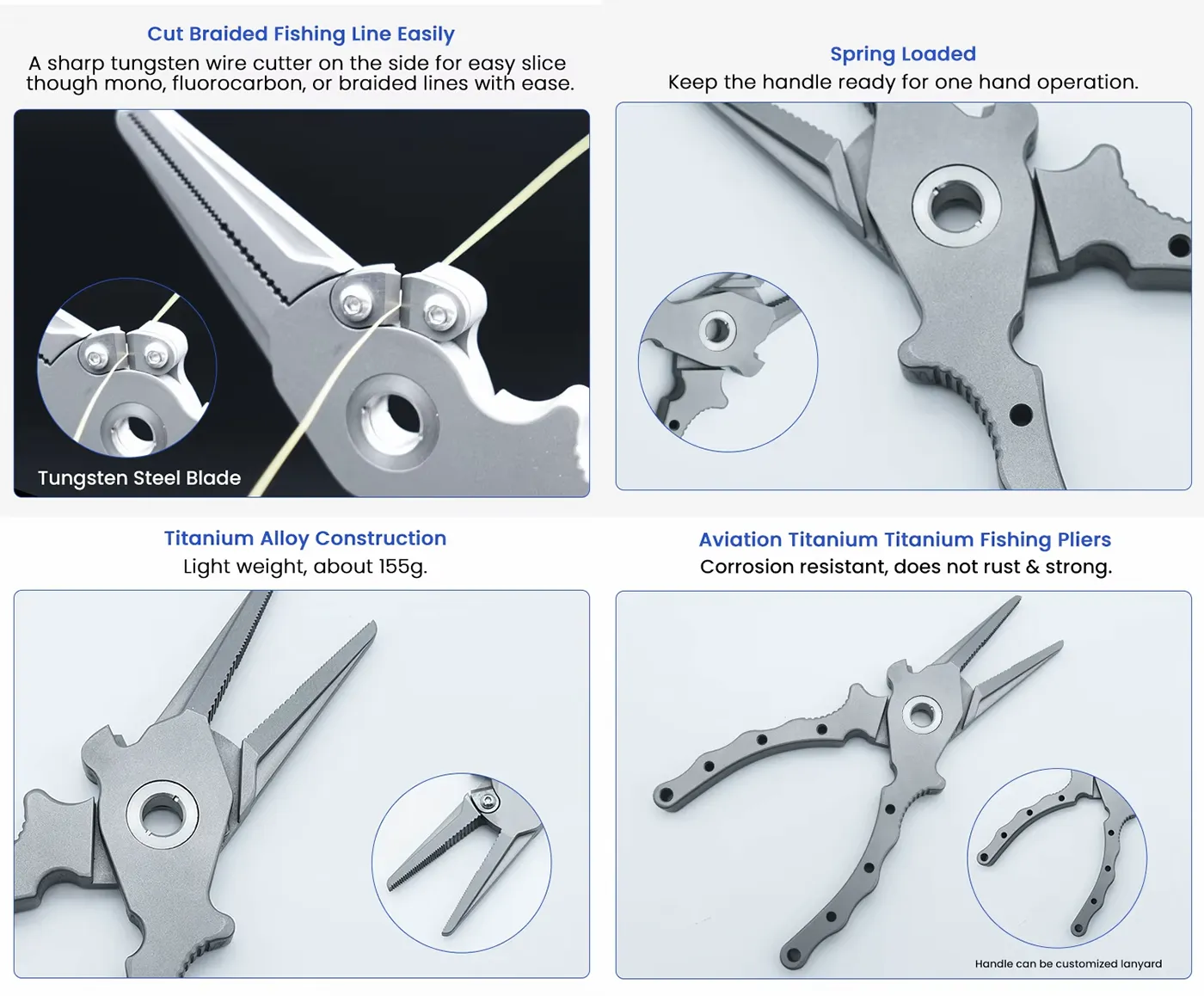Advantages of 7 inch Titanium Fishing Pliers