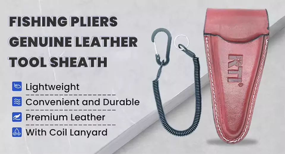 Fishing Pliers Genuine Leather Sheath Product Description