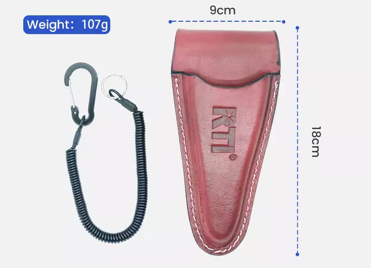 Fishing Pliers Genuine Leather Sheath Product Size and Weight