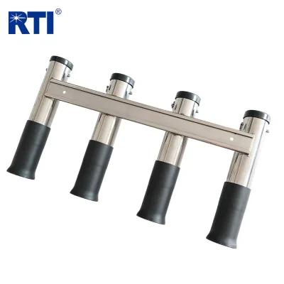 Stainless Steel 4 Tube Fishing Rod Holder for boat