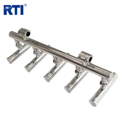 Stainless Steel Multi 5 Tube Fishing Rod Holder