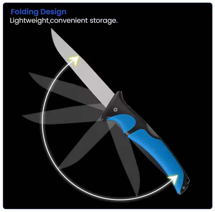 6-Inch Folding Fish Knife with Folding Design