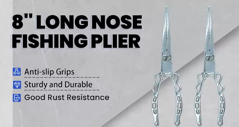 8 Inch Long Nose Fishing Pliers Product Description