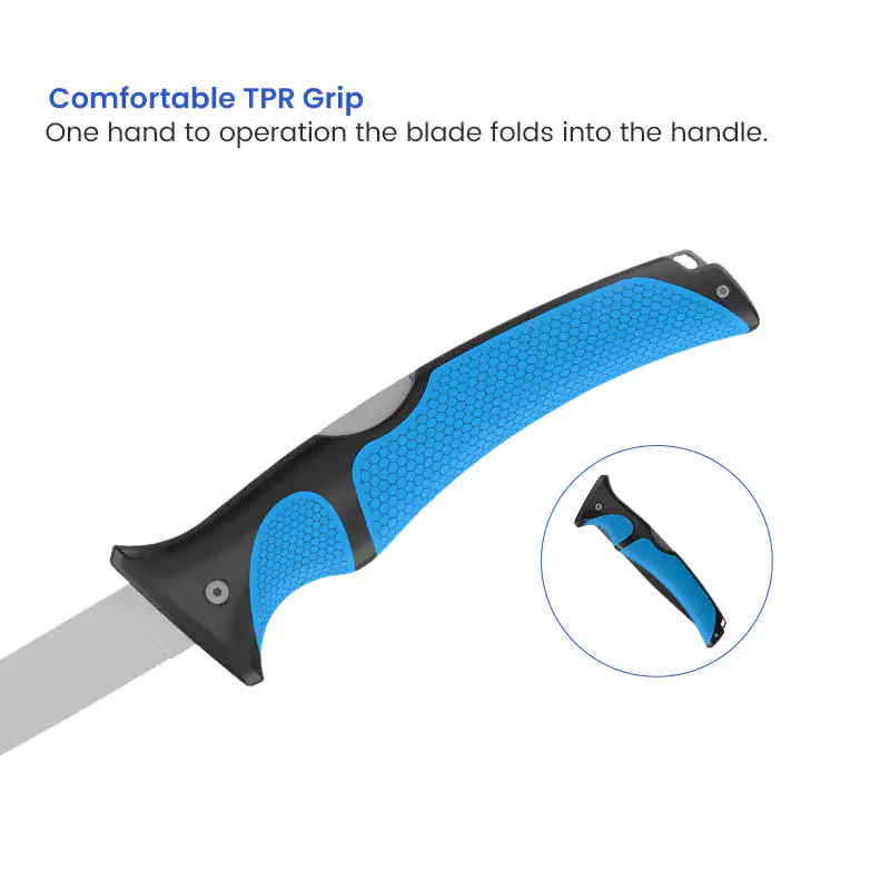 Comfortable TPR Grip for 6-Inch Folding Fillet Knife