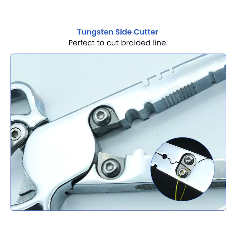 Tungsten Side Cutter of 8 Inch Stainless Steel Long Nose Fishing Plers