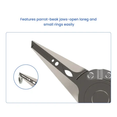 7-inch Titanium Alloy Fishing Pliers with Parrot Beak Jaws
