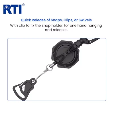 ABS Fly Fishing Retractor with Clip