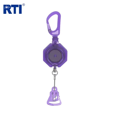 Purple ABS Fly Fishing Retractor with Quick Release
