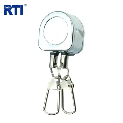 Front view of the Stainless Steel Two-in-one Fly Fishing Retractor