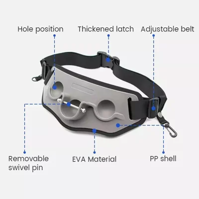 EVA PP Material 420g Adjustable Fishing Fighting Belt Product Composition