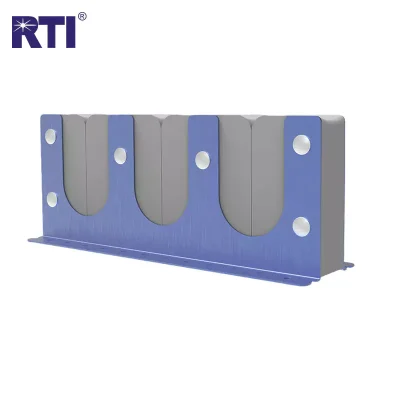 Multifunctional Vertical Wall-Mounted Blue Aluminum Fishing Rod Storage Holder