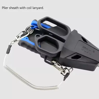 Rubber Pliers Sheath with Coil Lanyard
