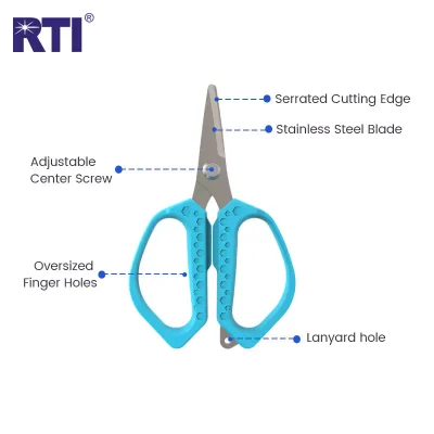 Titanium Coated Braided Line Scissors Product Structure