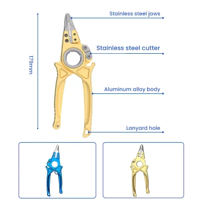Flyweight Fishing Pliers Dimensions and Structure