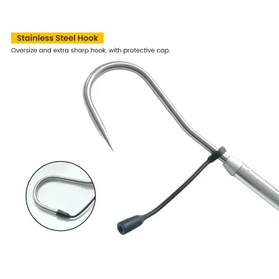Aluminum Alloy Heavy Duty Fishing Gaff with Stainless Steel Hook